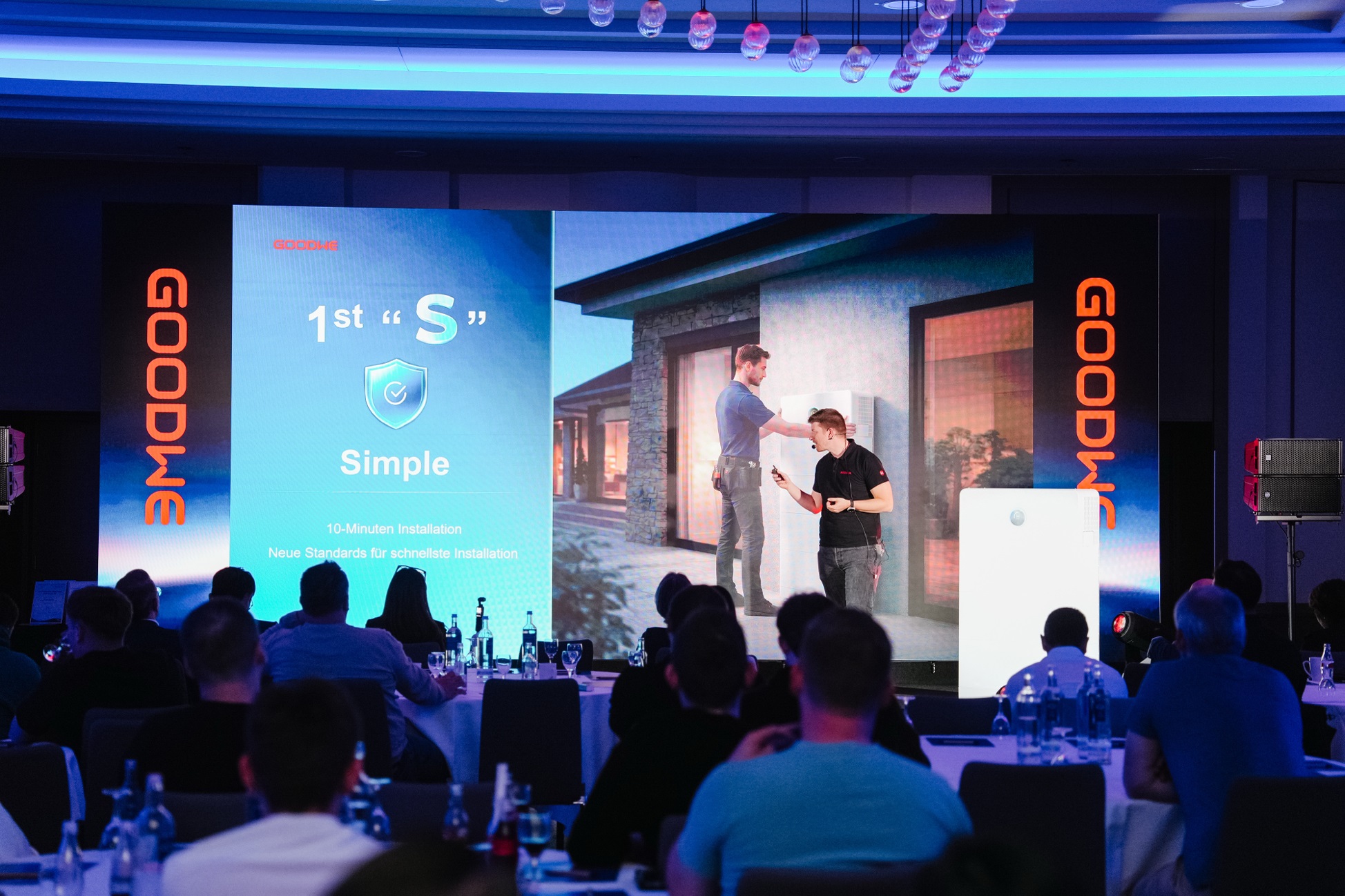 Michael Gutwein, Solution Manager of GoodWe DACH, was introducing GoodWe ESA energy storage system.jpeg